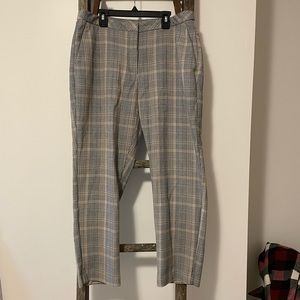 H&M Black/Tan Houndstooth Print Women’s Trousers